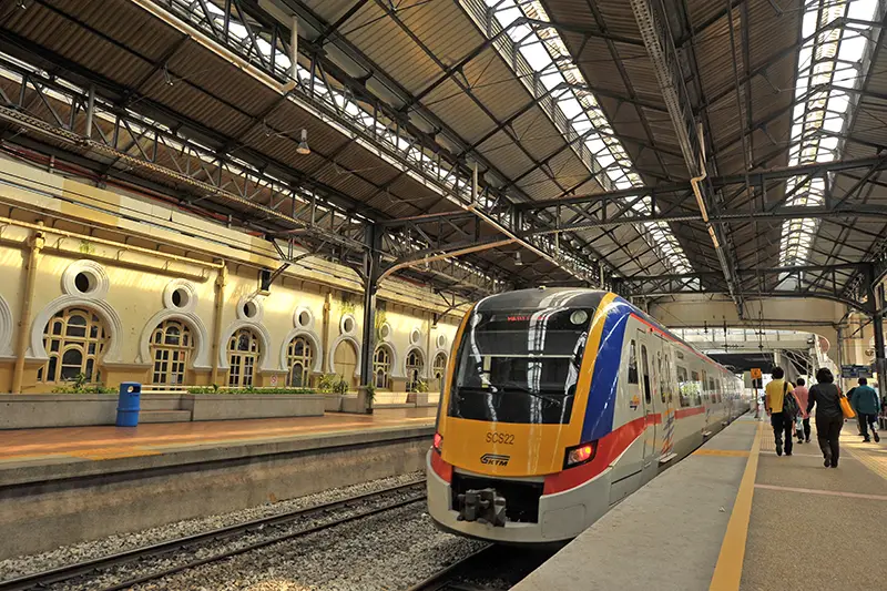 how to get to batu caves by train